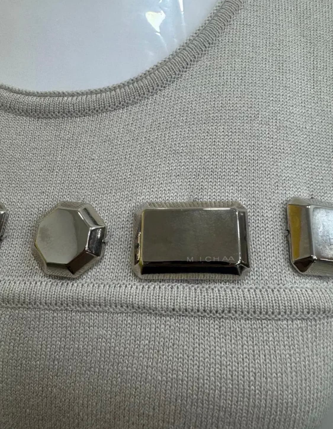 미샤 MICHAA 장식 니트 원피스 상품이미지3