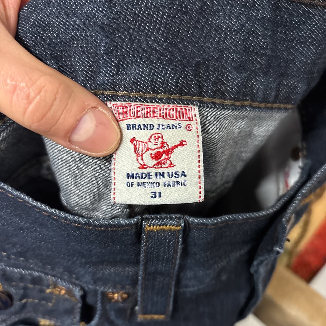 00s 트루릴리전 미국생산 리키 슈퍼T 스티치 데님팬츠 N908 상품이미지8