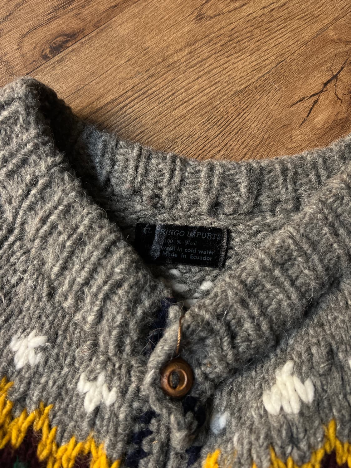 [L]90's 빈티지 핸드메이드 페어아일 에콰도르 스웨터 니트 상품이미지2