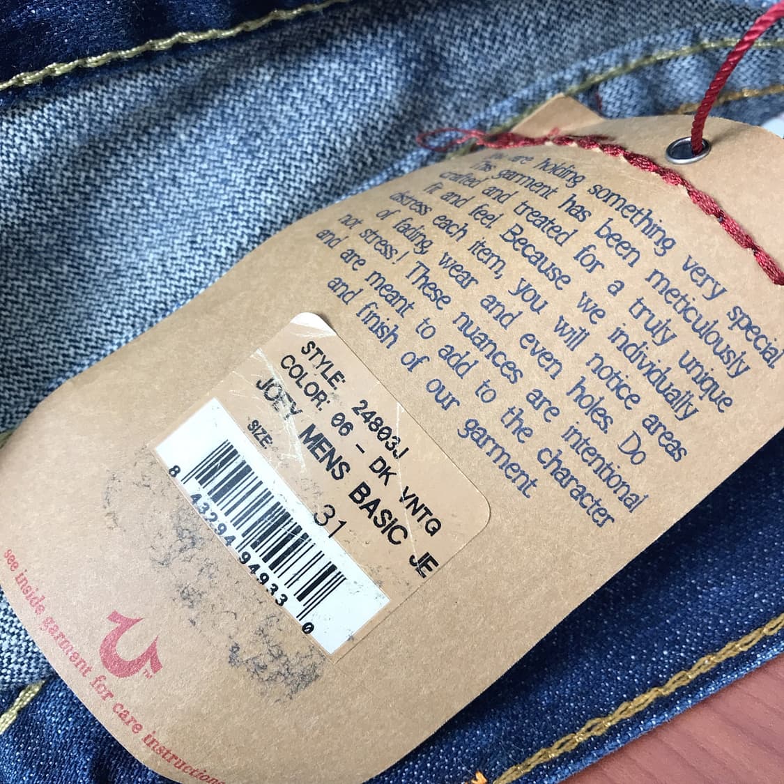 트루릴리젼 joey 부츠컷 데님 청바지 새상품 남성31 (32) 상품이미지10