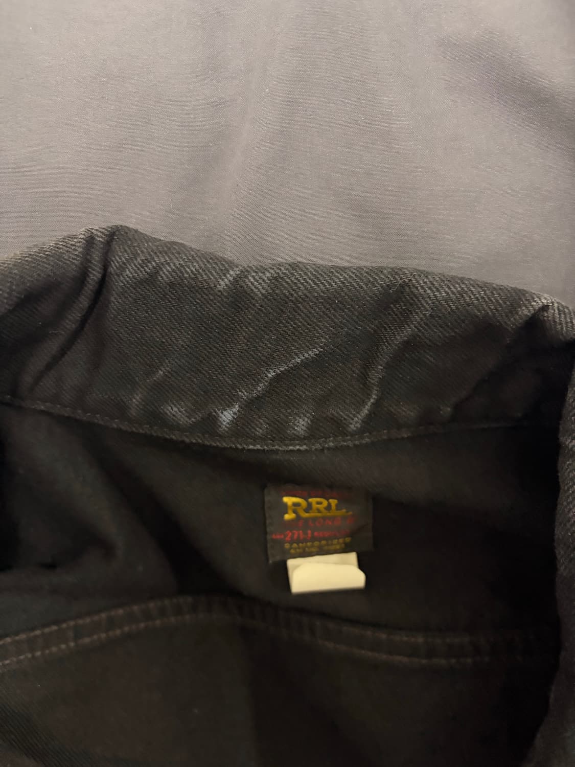 rrl lot271블랙 s 사이즈 팝니다. 상품이미지9