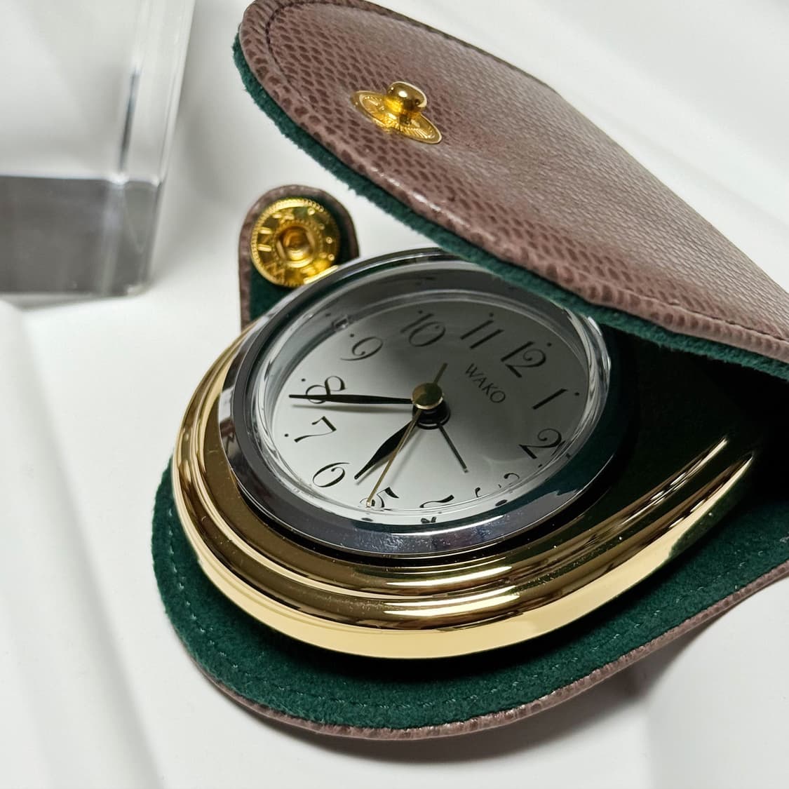 80s90s 긴자 와코 빈티지 트래블 클락 상품이미지6