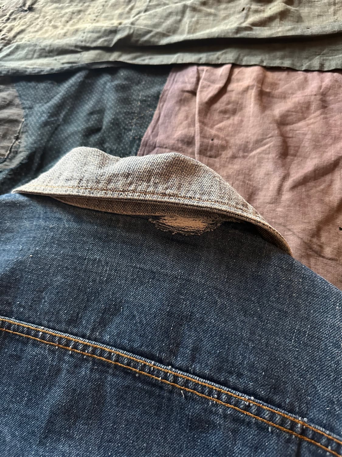 70s USA LEE Reversible Denim Jacket 상품이미지5