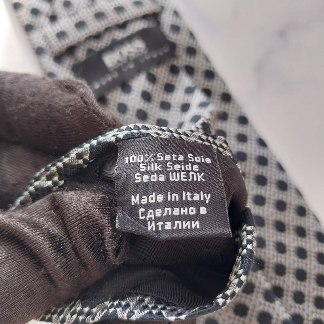 휴고보스 실크 블랙 패턴 슬림 넥타이 7.9cm A+등급 K1815
 상품이미지9