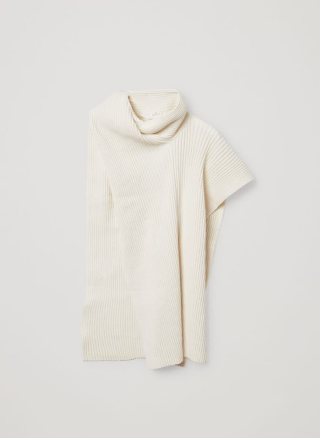 cos 코스 리브드 오가닉 코튼 하이브리드 판초 새상품 상품이미지4