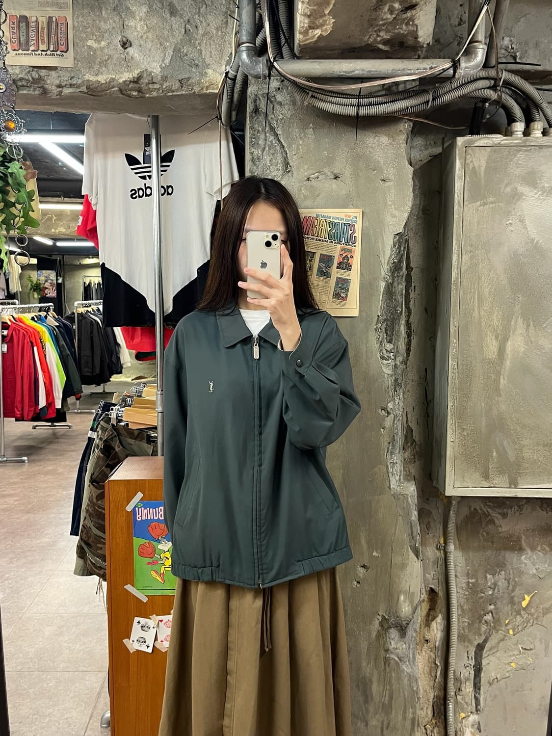 입생로랑 리버시블 블루종 그린 100 #csz1446 상품이미지2