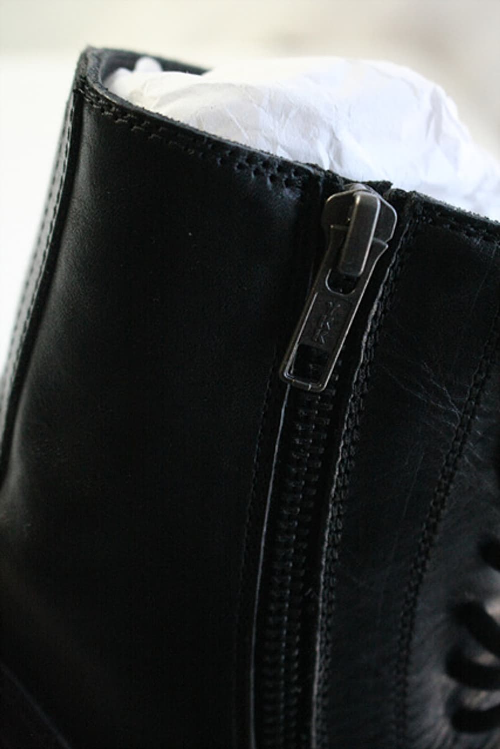 ANN DEMEULMEESTER 블랙 가죽 워커 부츠 새제품 상품이미지6