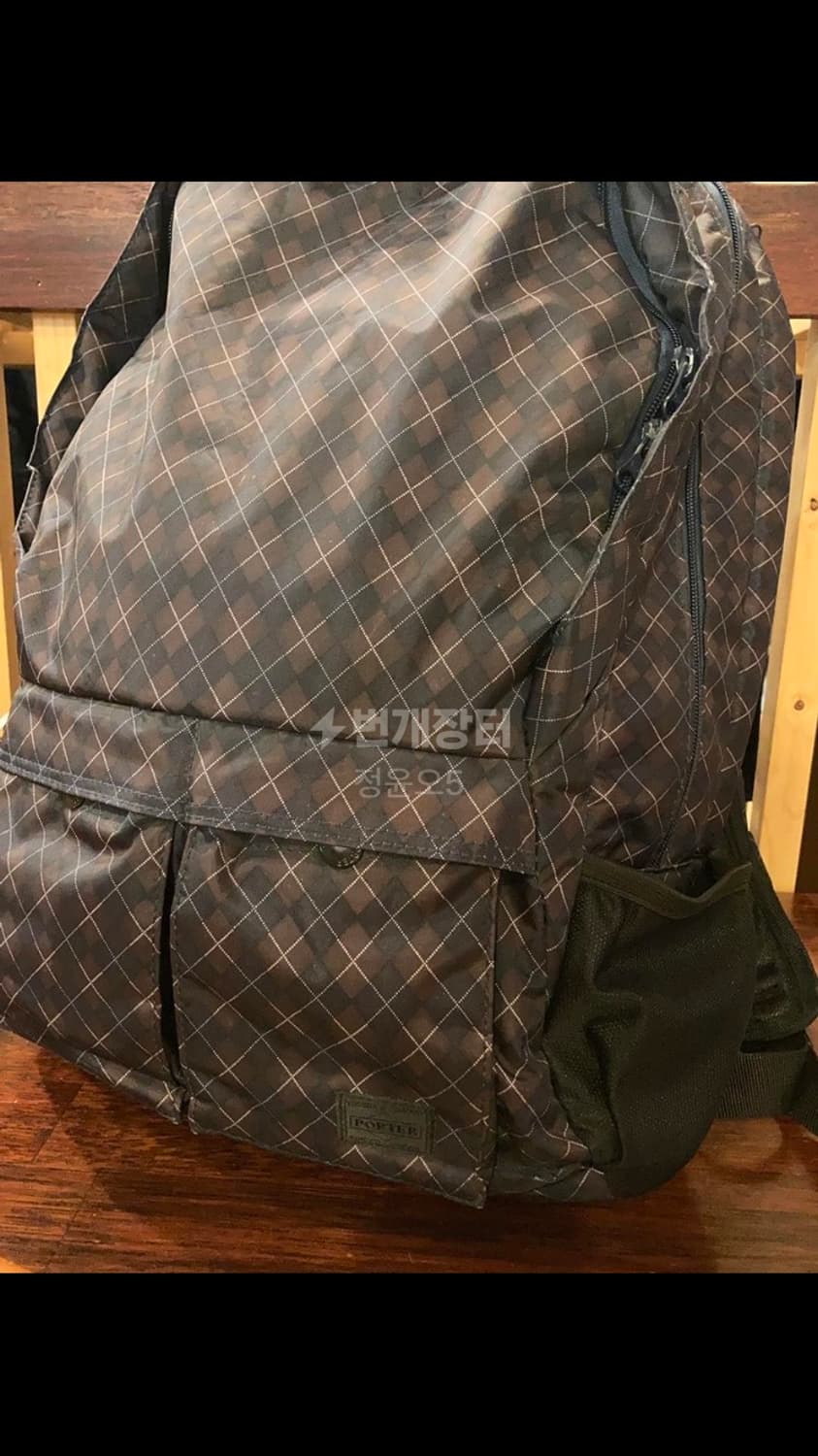 포터 체크 백팩 상품이미지3