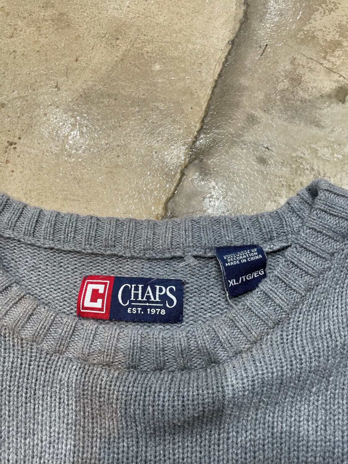 폴로챕스 클래식 그레이 니트  상품이미지4