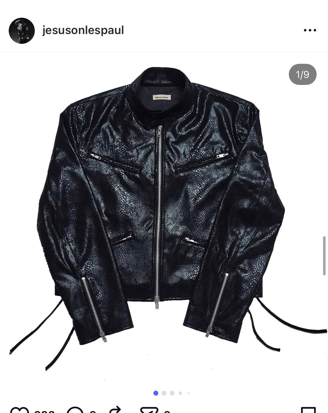 Jesus on les paul 가죽 자켓 상품이미지1
