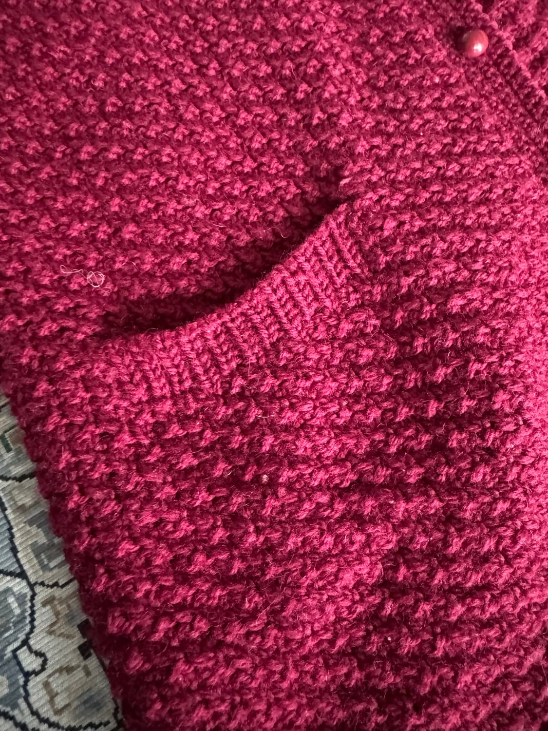 넘 예쁜 폭닥한 빈티지 니트 조끼 베스트 상품이미지6