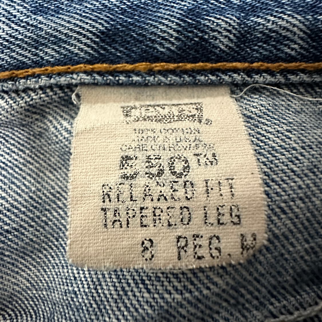 LEVI'S 550 90's usa made denim pants 상품이미지5