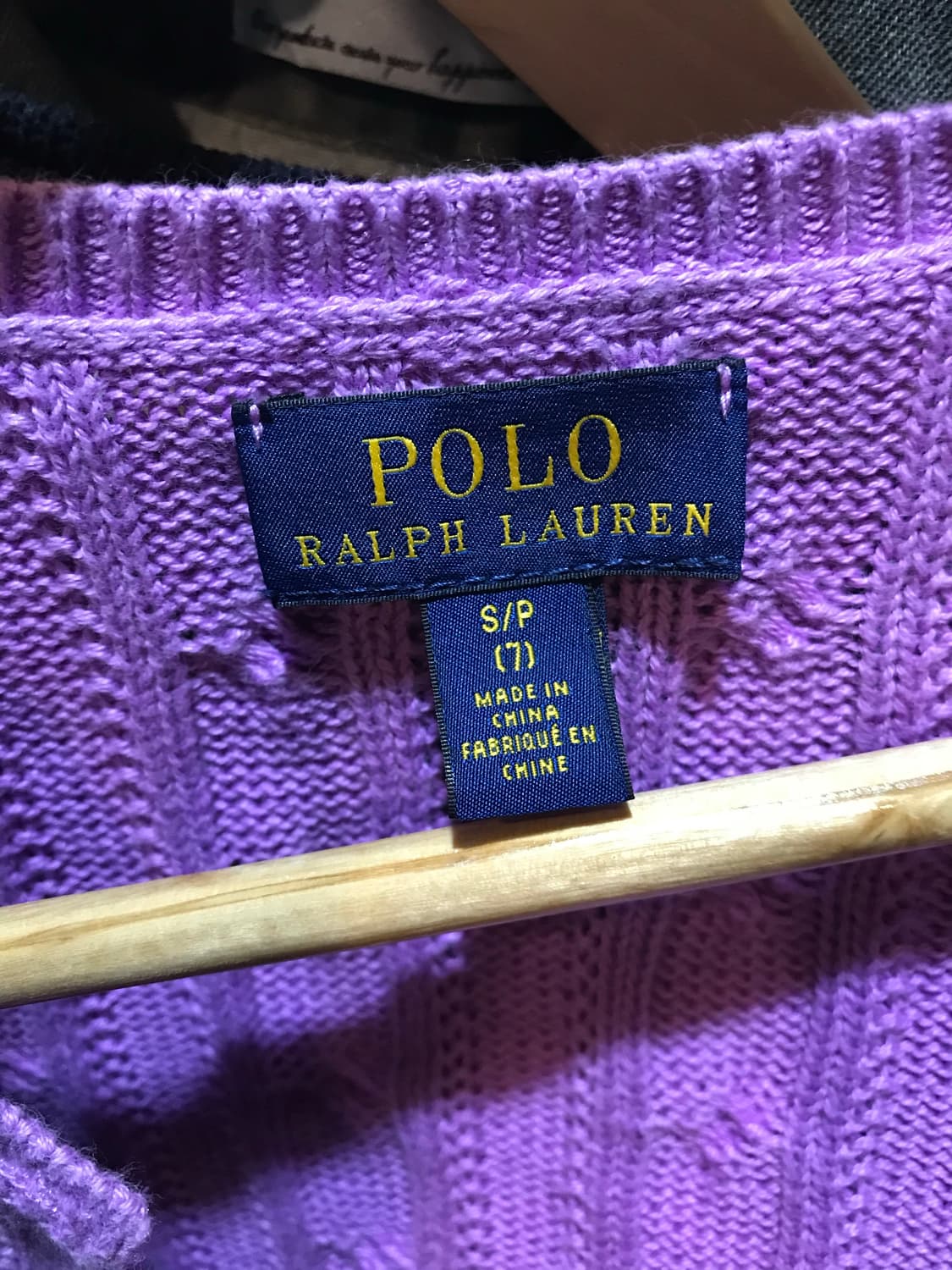 Polo Ralph Lauren frill cable cardigan 상품이미지2