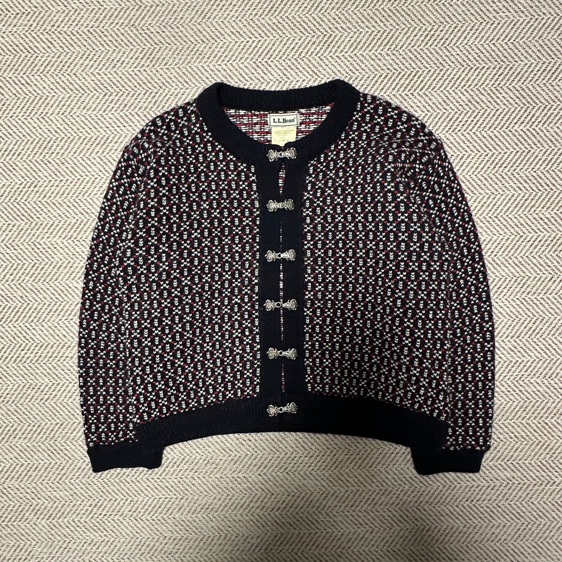 L. L. BEAN norway made knit cardigan 상품이미지1