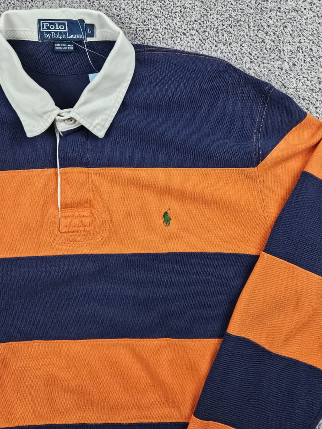 폴로랄프로렌 스트라이프 화이트카라 럭비 티셔츠 ( L ) / 10074 상품이미지7