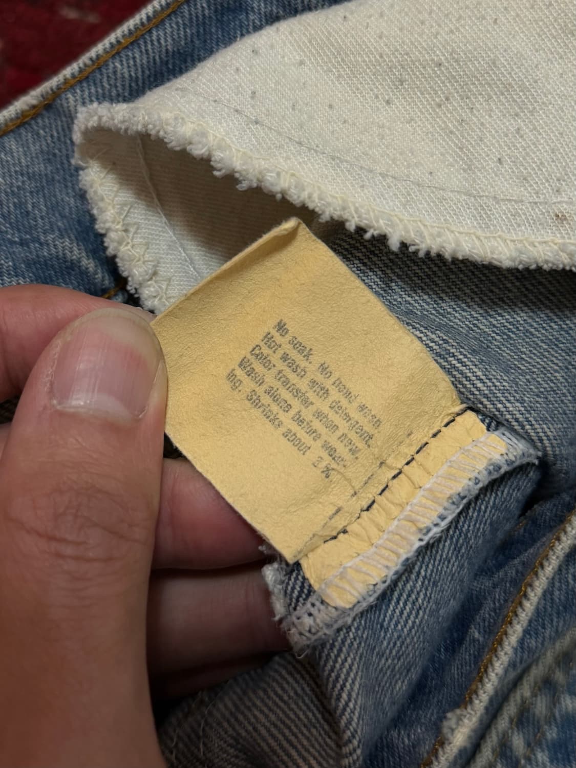 80's USA 빈티지 리바이스 517 오렌지탭 체인스티치 상품이미지9