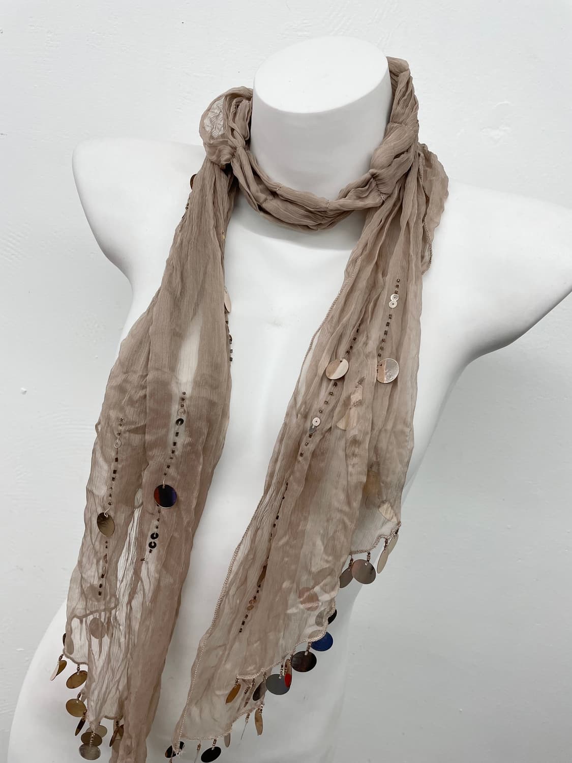 페어리 실크 비즈 머플러 상품이미지2