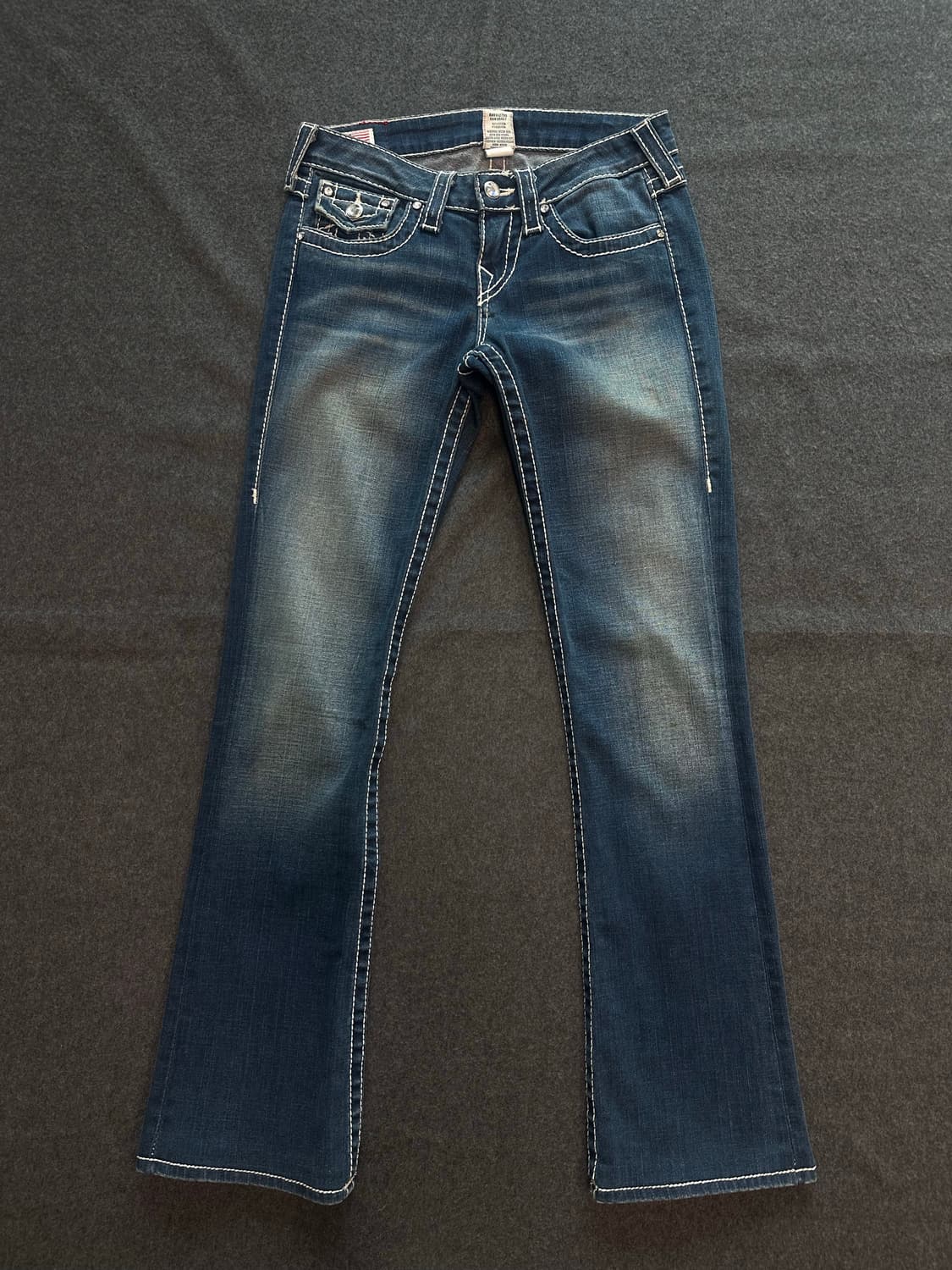 트루릴리전 DISCO BECKY BIG T 부츠컷 데님팬츠 y2k 펑크 상품이미지2