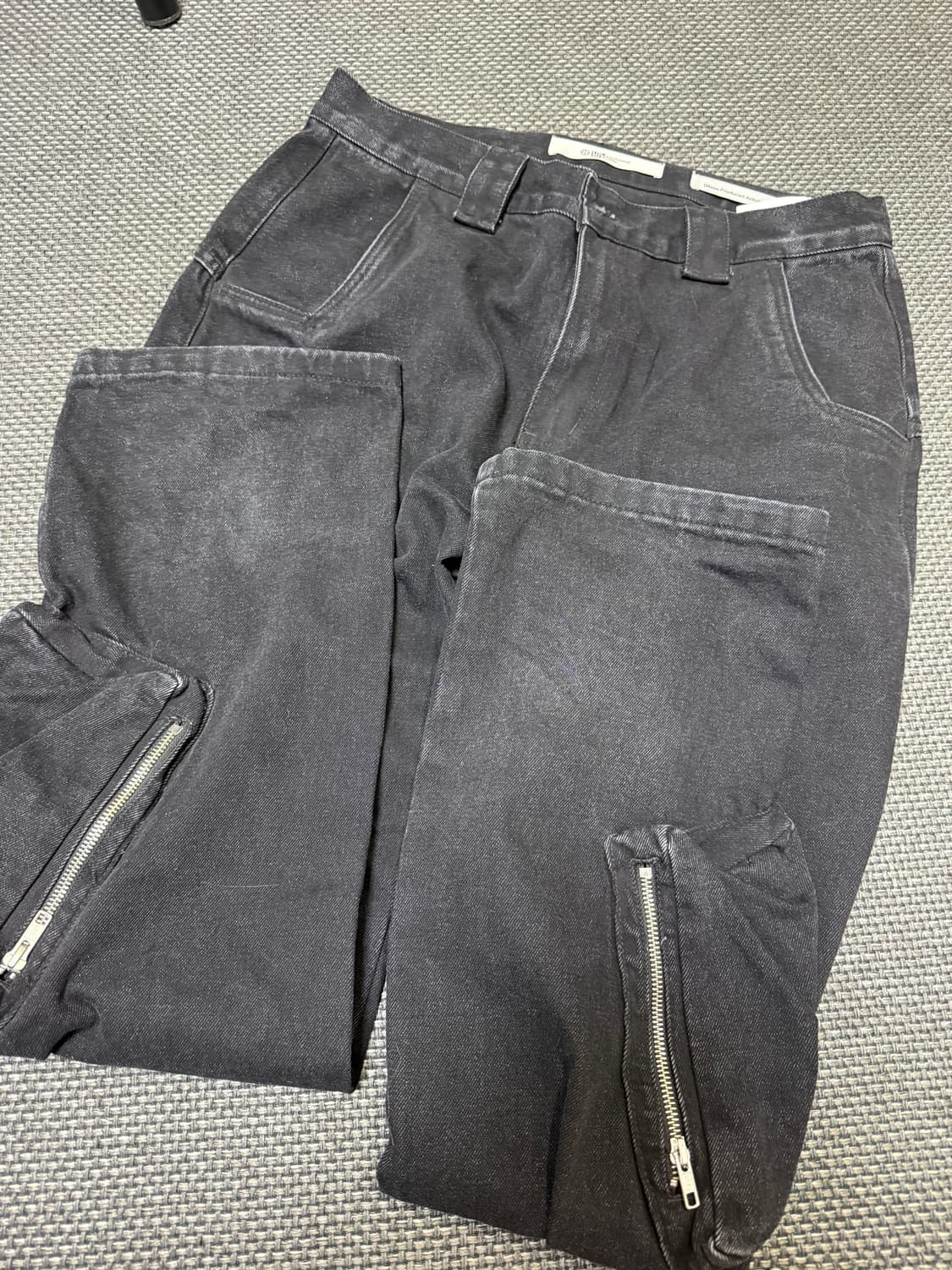 플라스틱프로덕트 mpa 앵클 카고 팬츠 블랙 상품이미지4