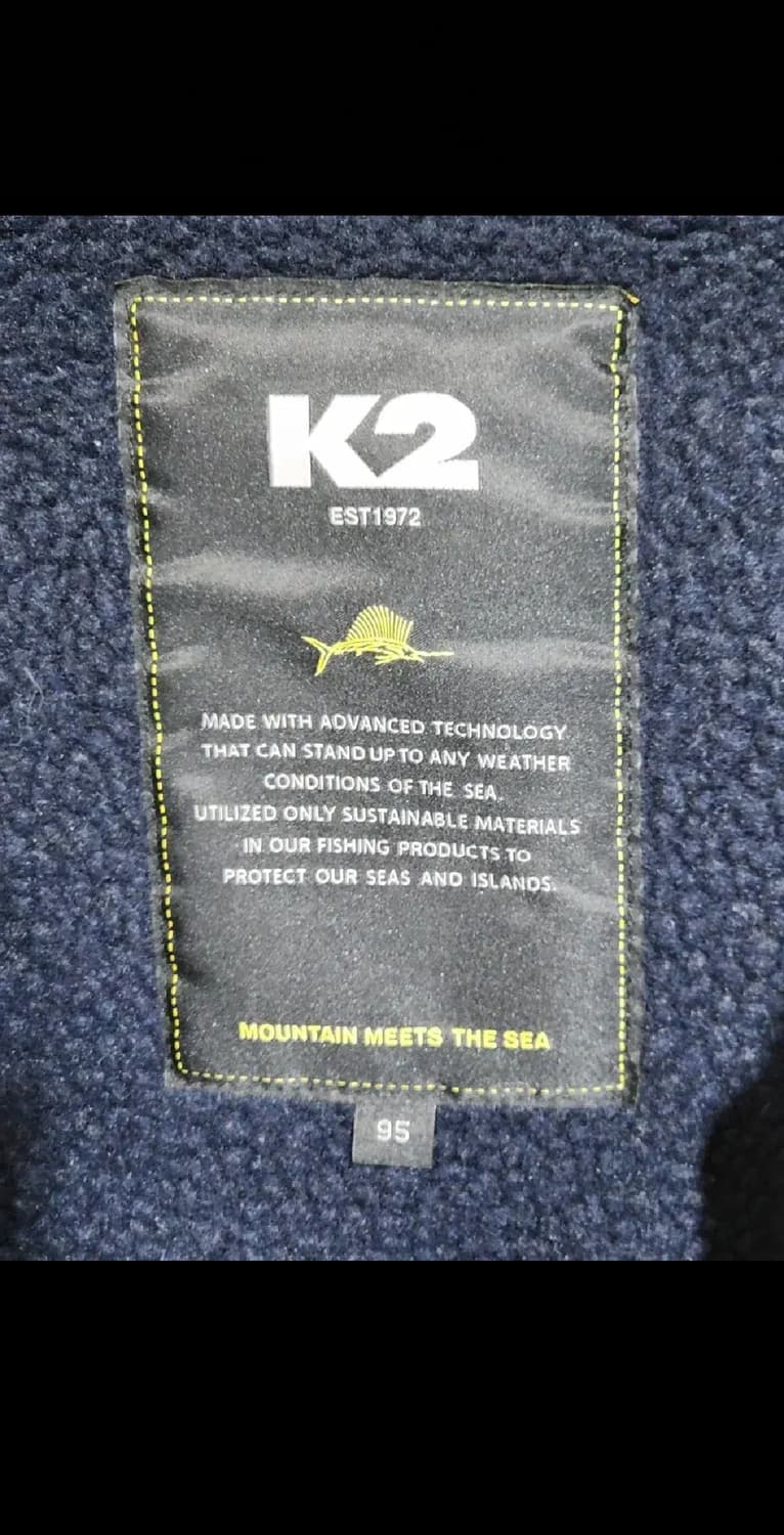 (95) K2 후리스 후드점퍼 네이비 케이투 뽀글이 플리스 자켓  상품이미지3
