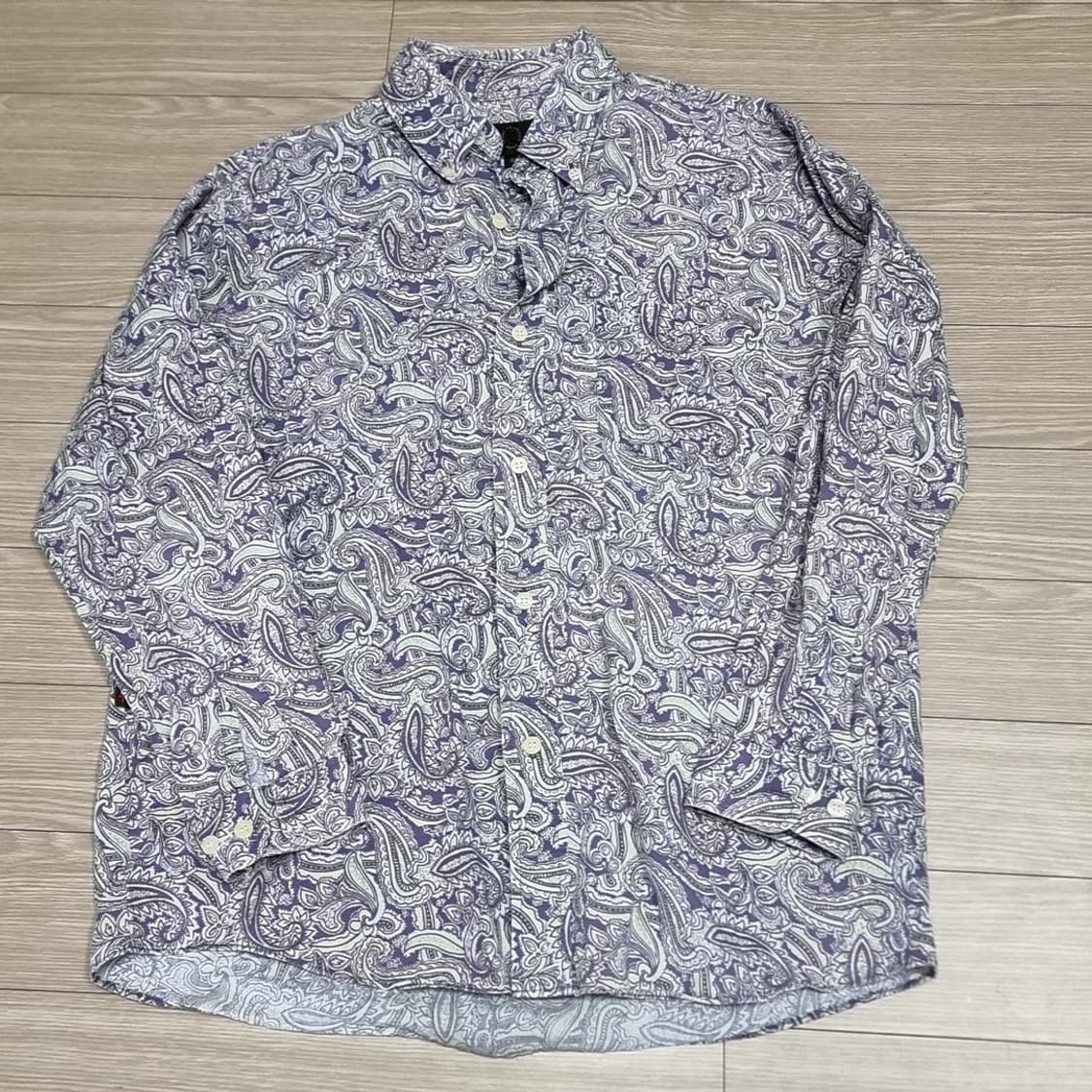 80년대 코리아빈티지 더헌트 페이즐리 긴팔 셔츠(95) 상품이미지1