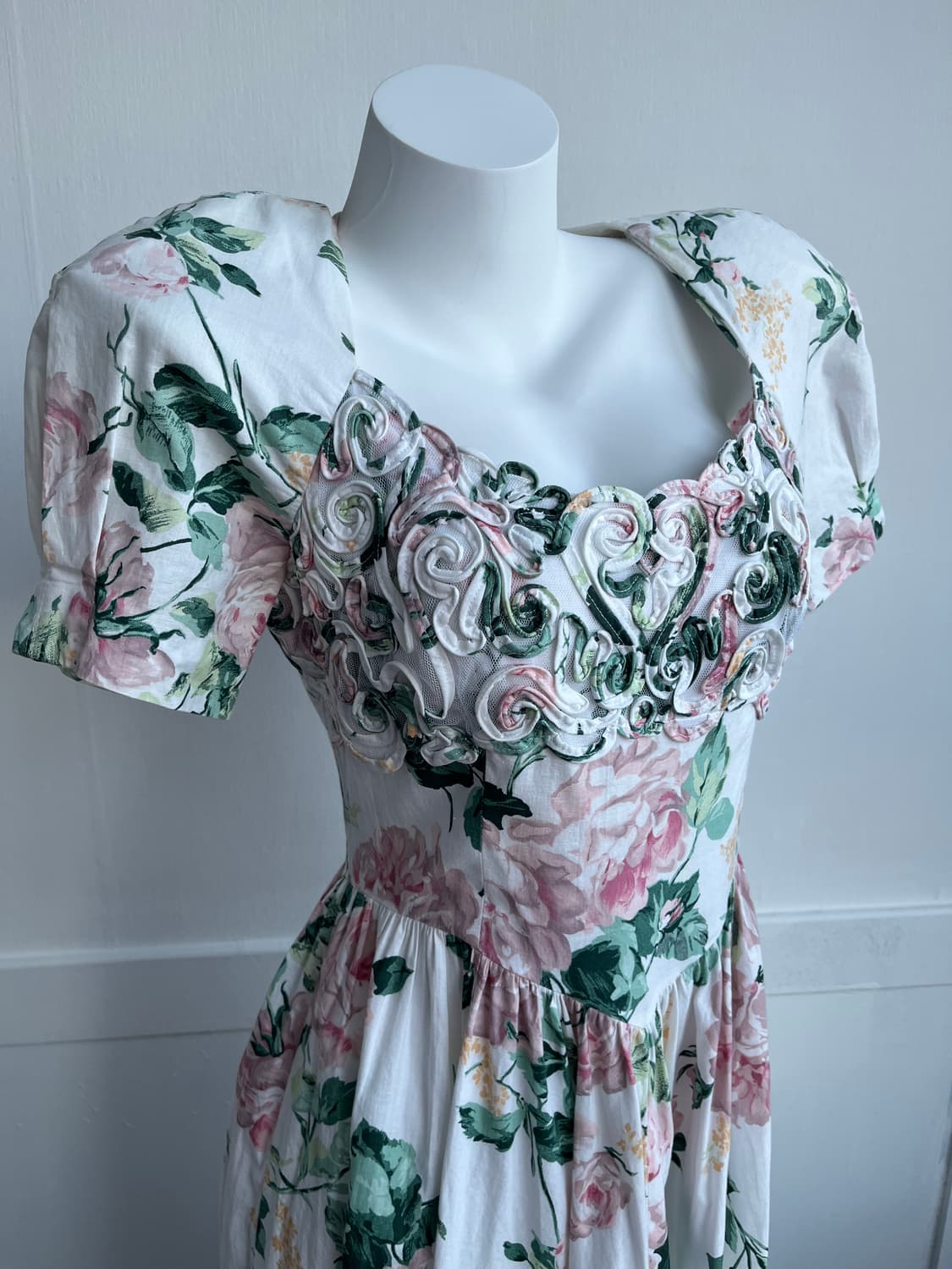 Petite Lanz 하트넥 빈티지 원피스 상품이미지2