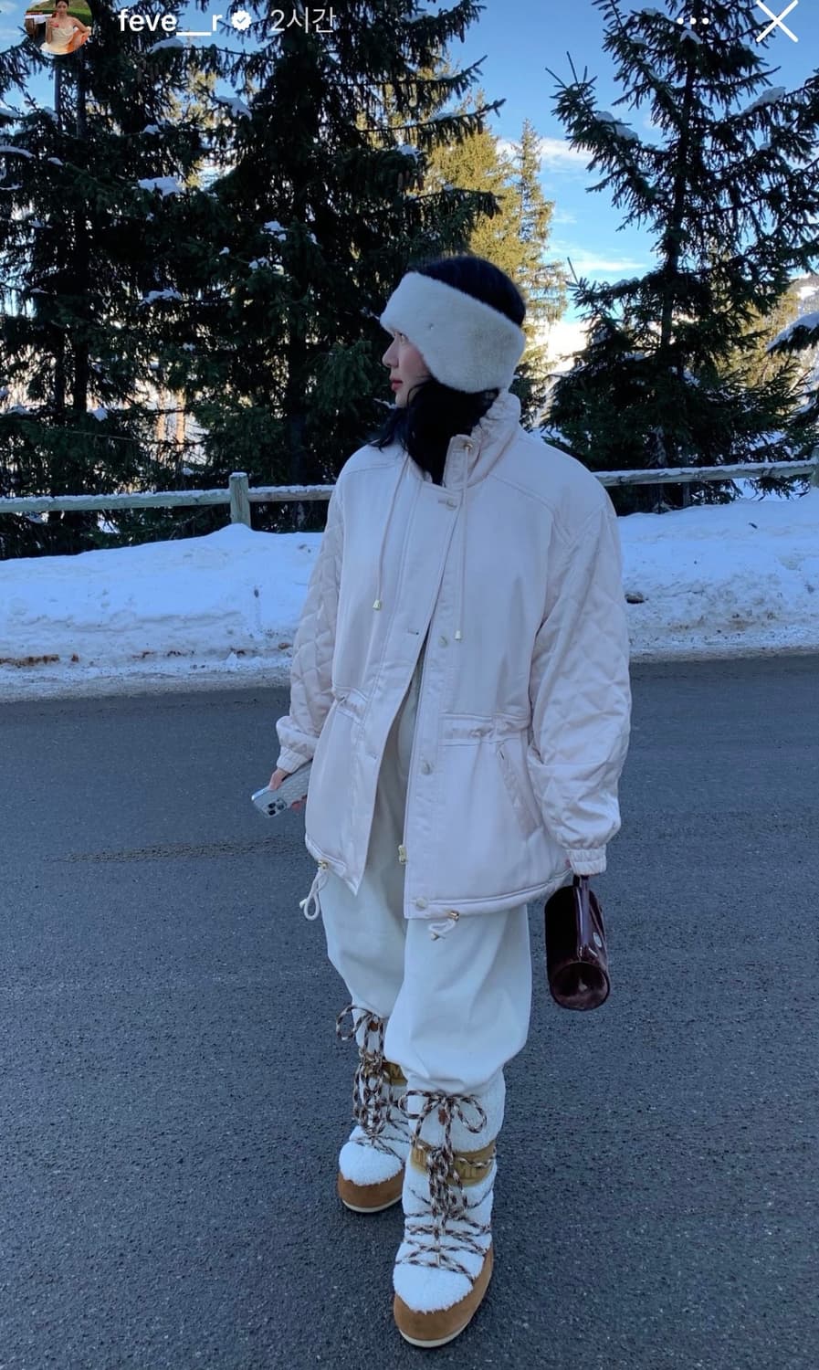 새상품) 파르벵 시에나 퀼팅 패딩 소프트 피치 상품이미지2