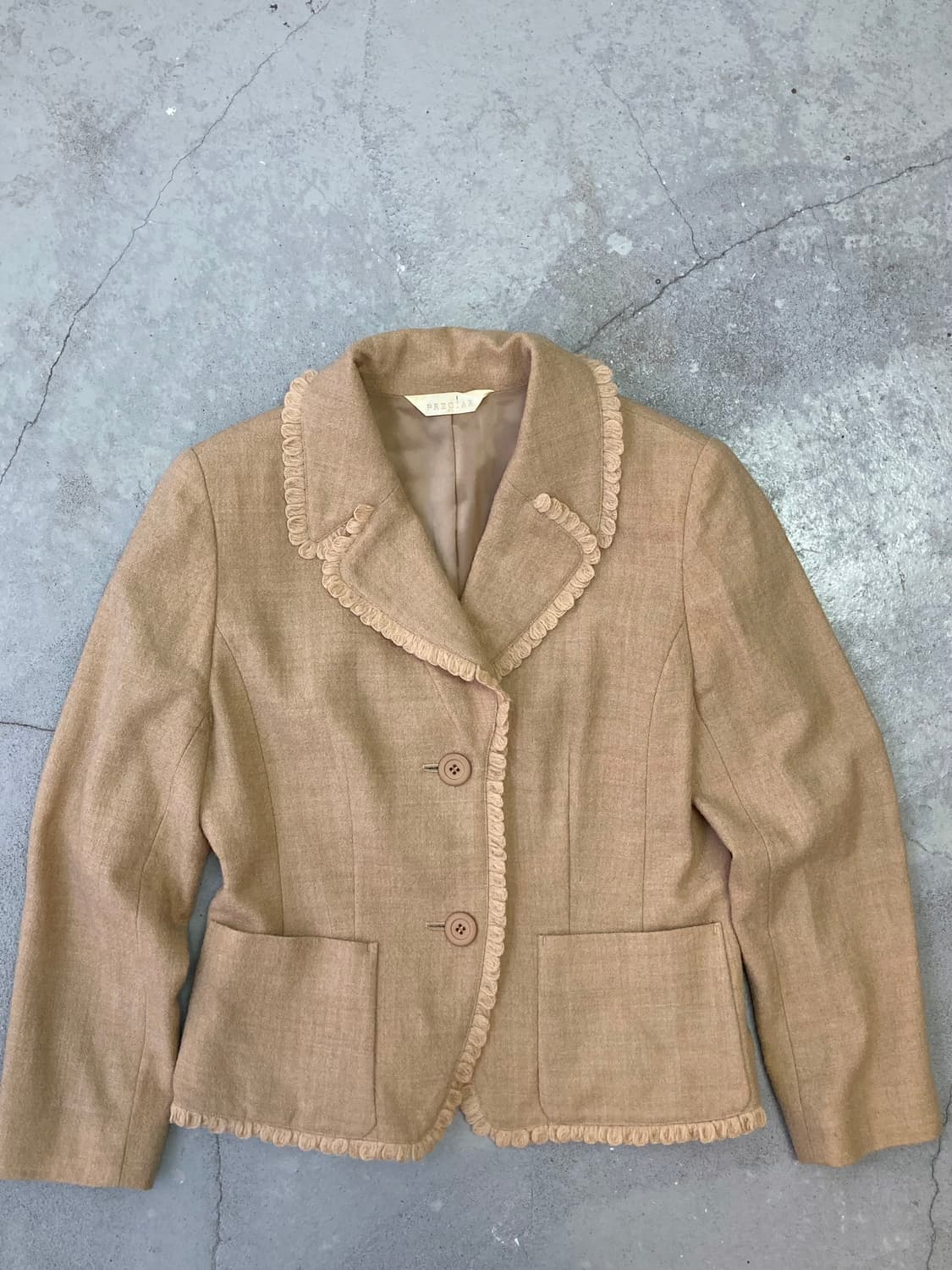  beige frill jacket 상품이미지4