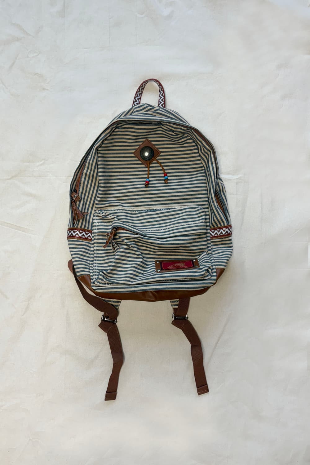 Bohemian Striped Canvas Backpack 상품이미지3