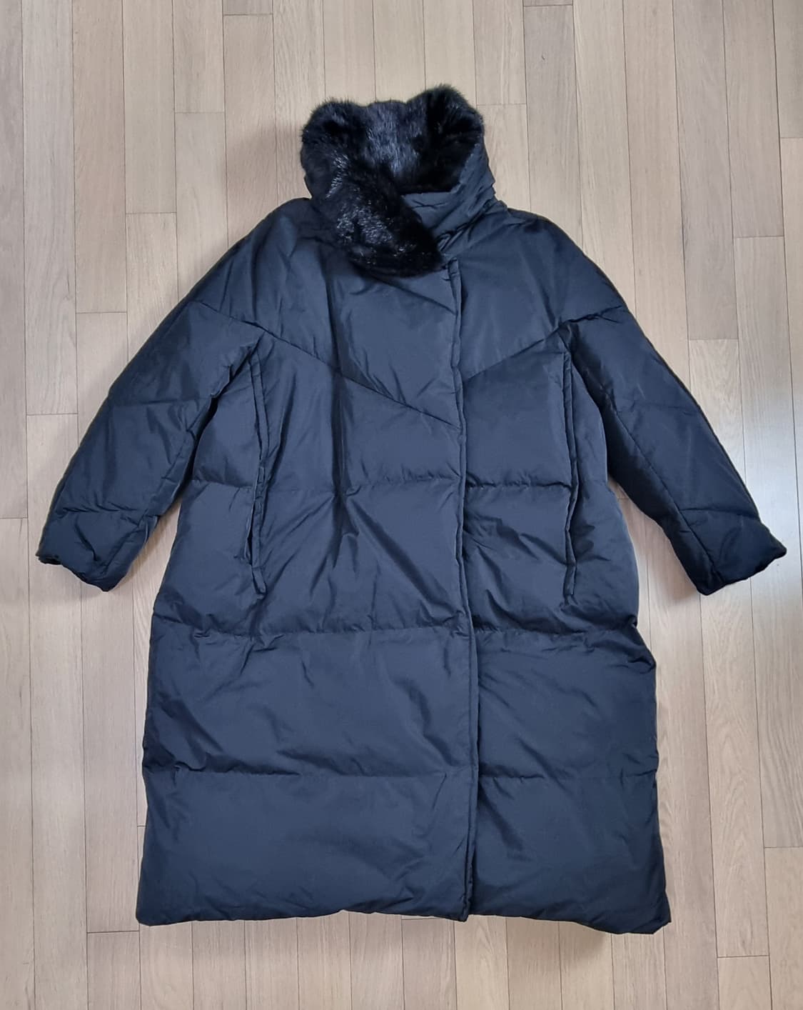 SYSTEM 시스템 퍼 구스 롱패딩 S,M _ 여성, 사이즈 확인 상품이미지1