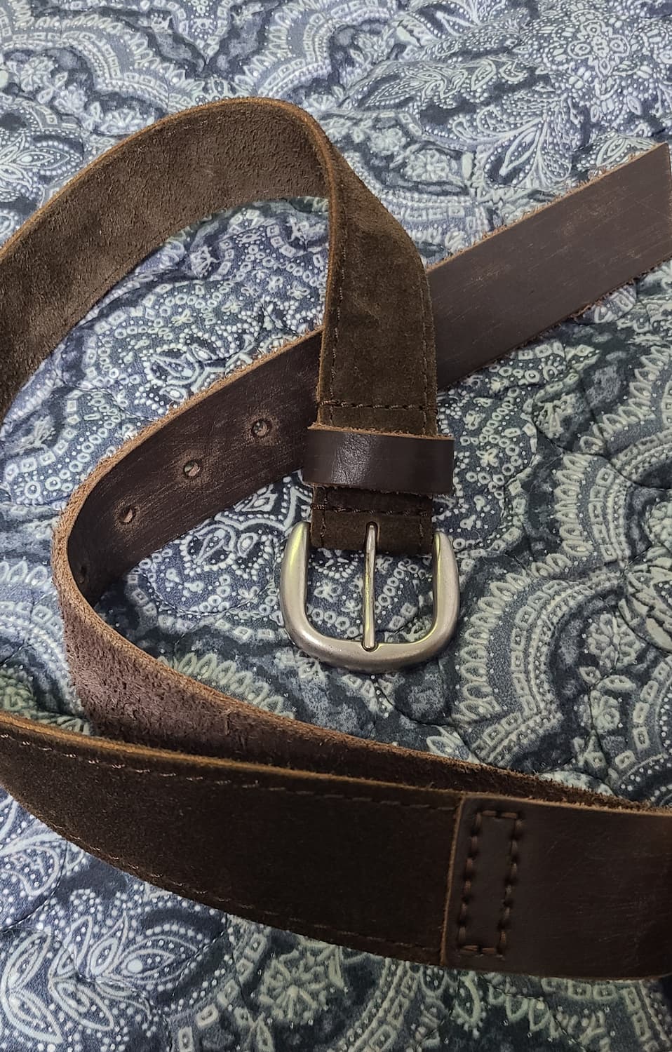 Comme des Garcons Homme 스웨이드 레더 믹스 벨트 상품이미지2