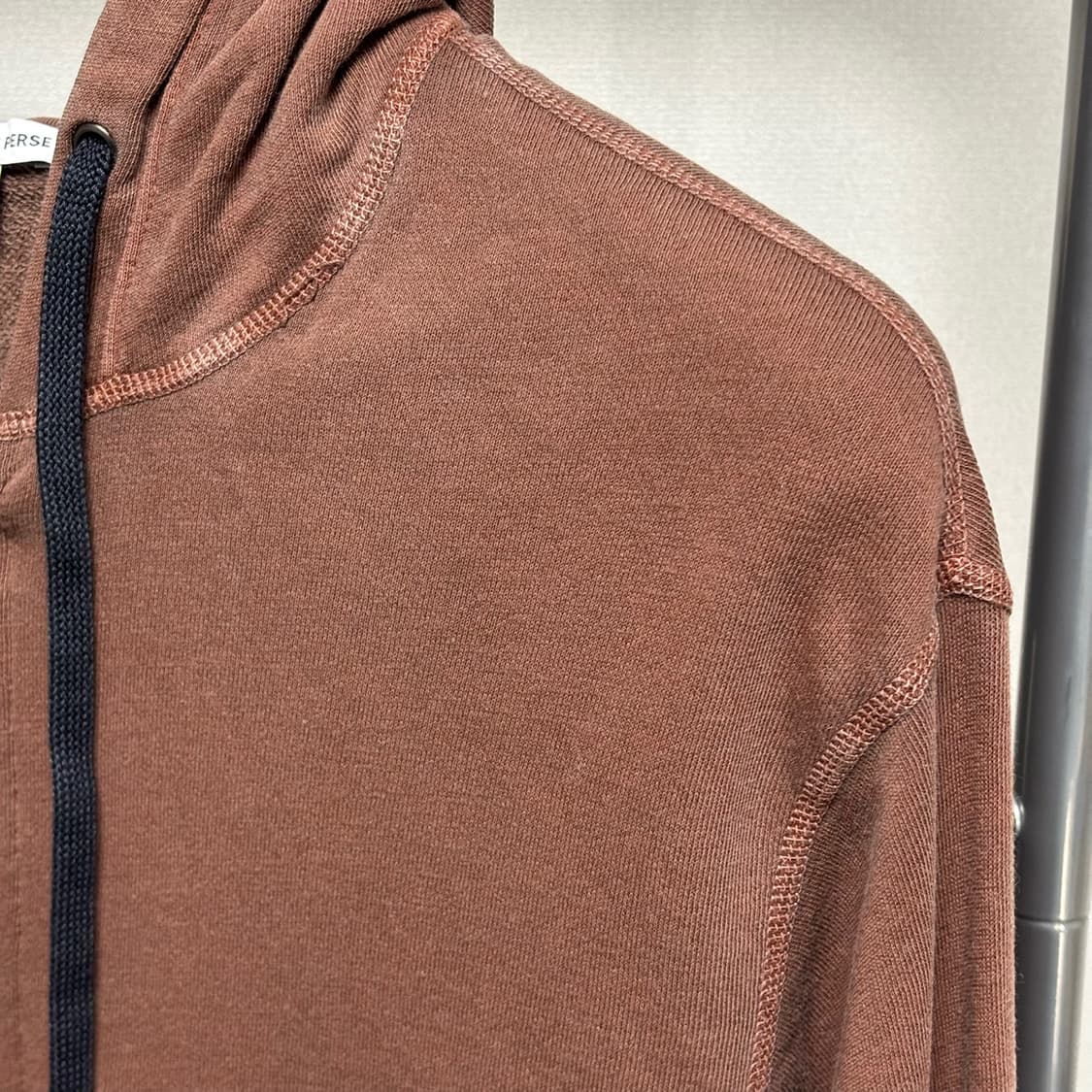 3) james perse 제임스펄스 프렌치 테리 후드 집업 브라운 상품이미지2