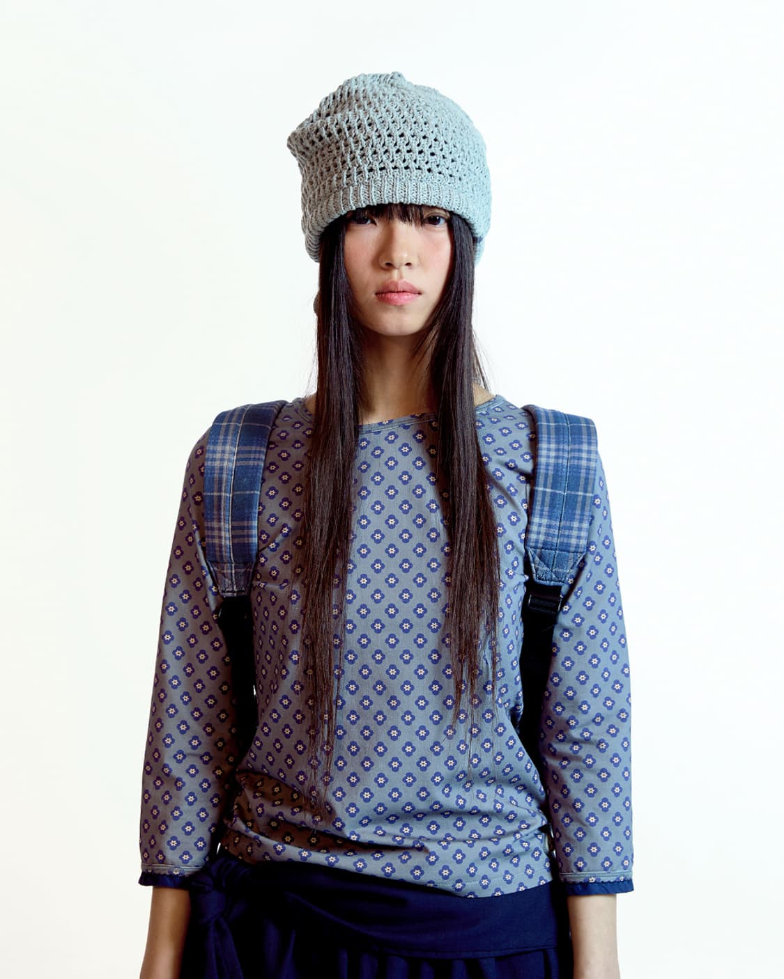 FLOWER CAPRI SLEEVE GREY 상품이미지1