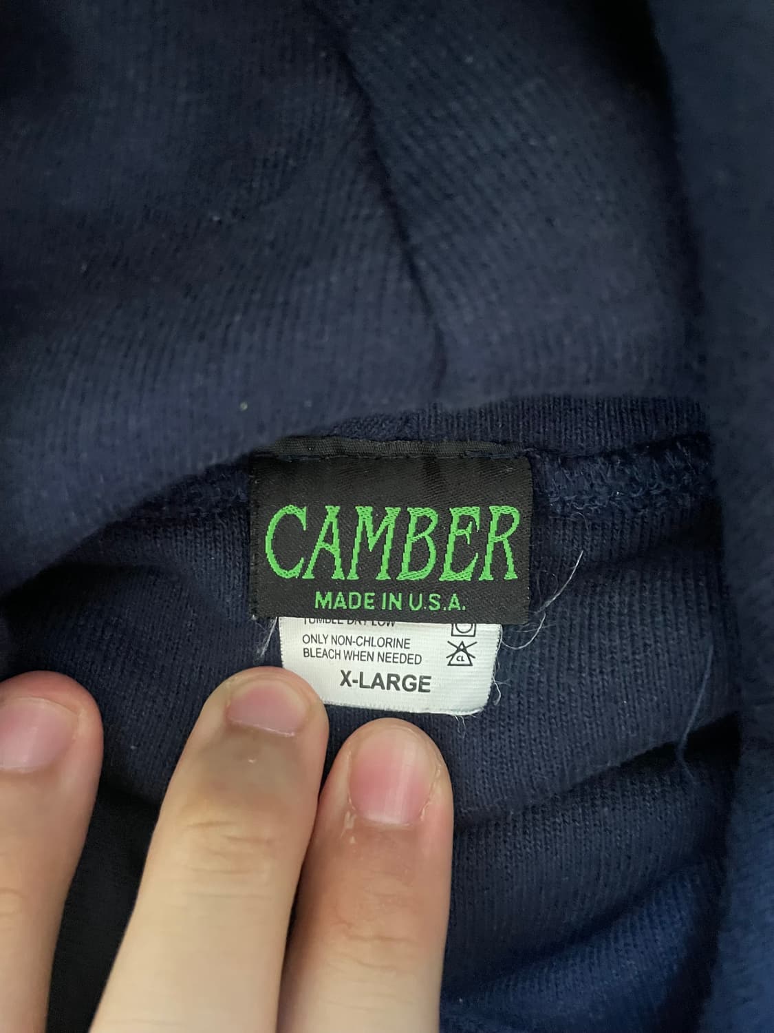 캠버 camber 더블페이스 후드 xl 네이비 거의새것 상품이미지2