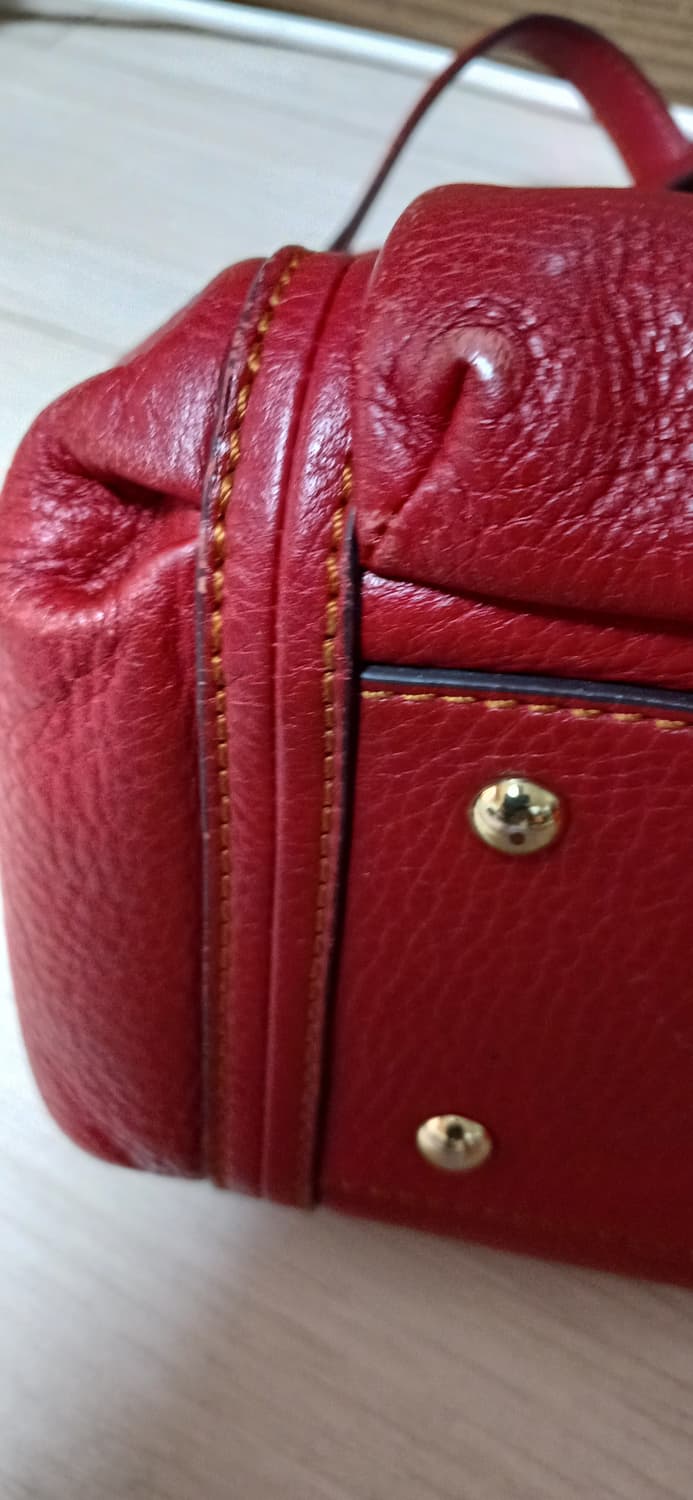 MCM 레드 가죽 토트백 상품이미지7