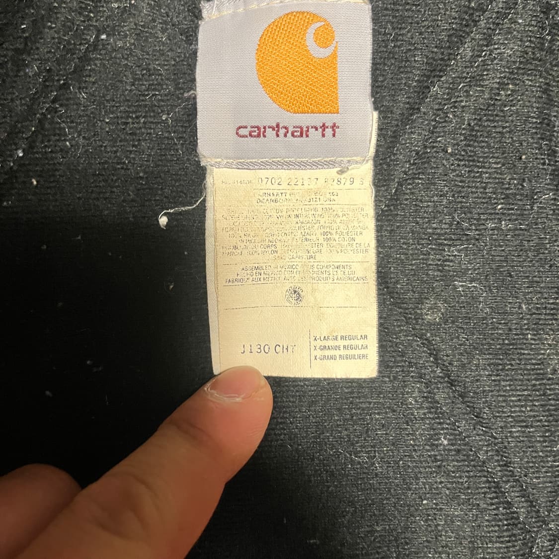 [XL] 00s 빈티지 칼하트 J130 덕 액티브 자켓 CHT 상품이미지4