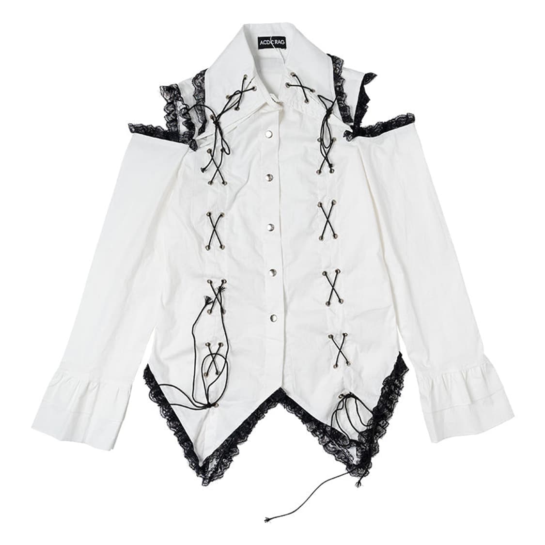 ACDC RAG 투 라펠 셔츠 블라우스 고스로리 서브컬쳐  상품이미지2