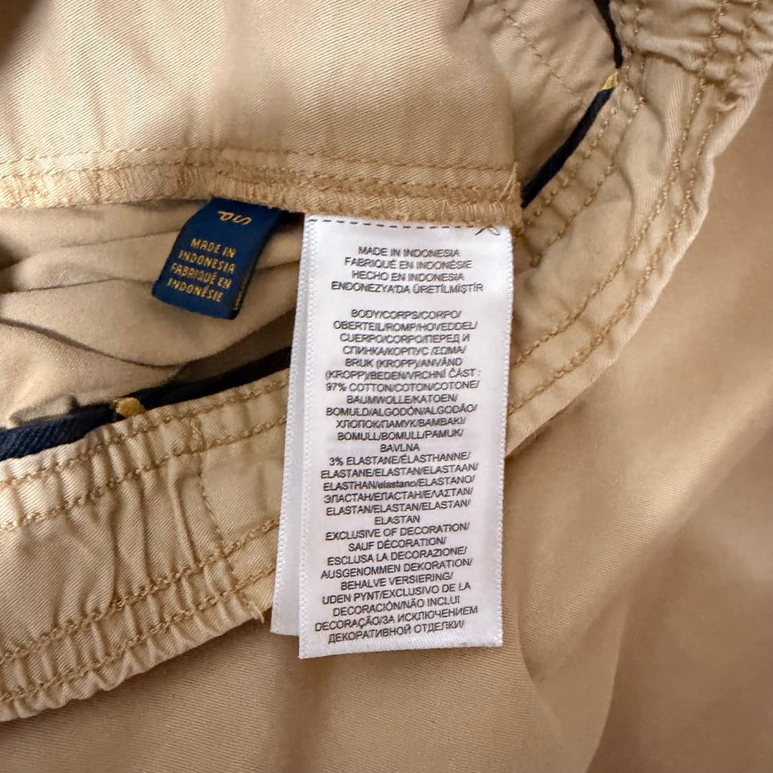 폴로 랄프 로렌 스트링 치노 팬츠 베이지 s 상품이미지3