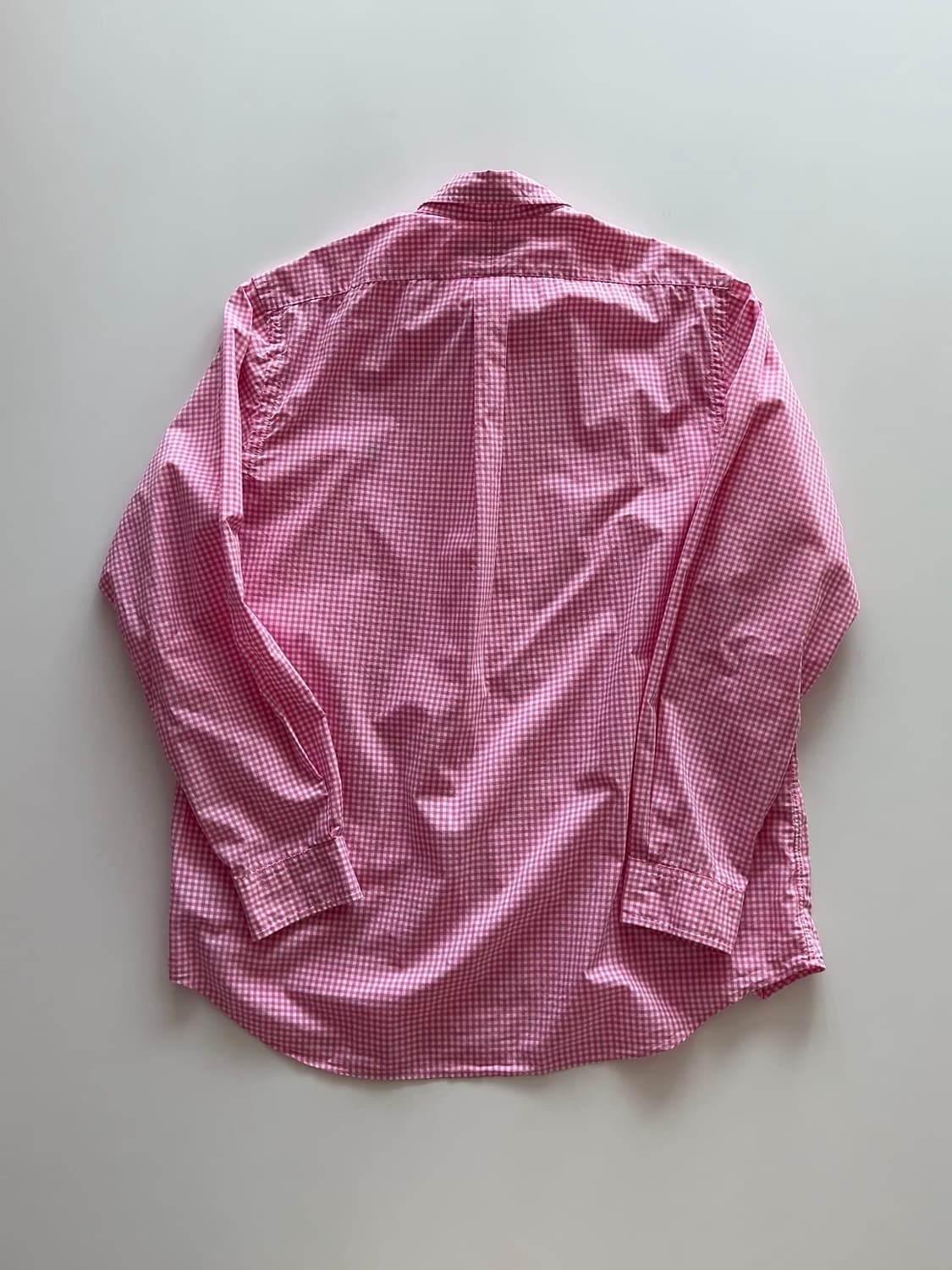 폴로 랄프로렌 핑크 깅엄셔츠 XL 상품이미지5