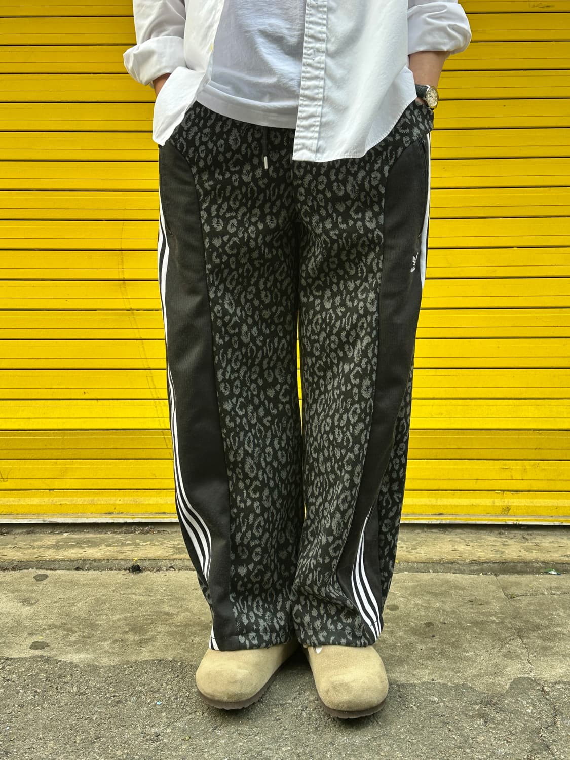 레오파드 삼선줄 커스텀 팬츠 상품이미지1