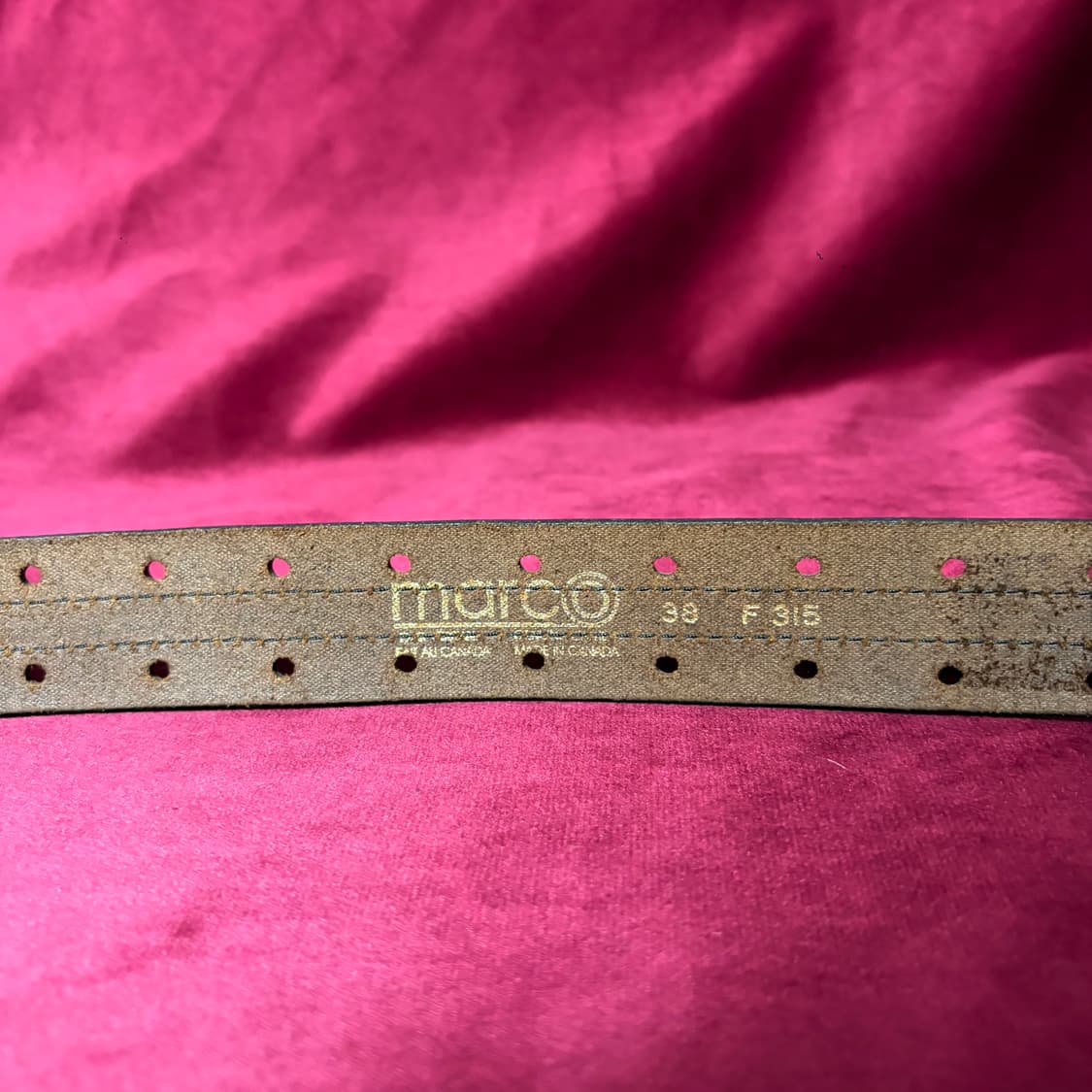 Marco 더블 펀치드 레더 벨트 상품이미지6