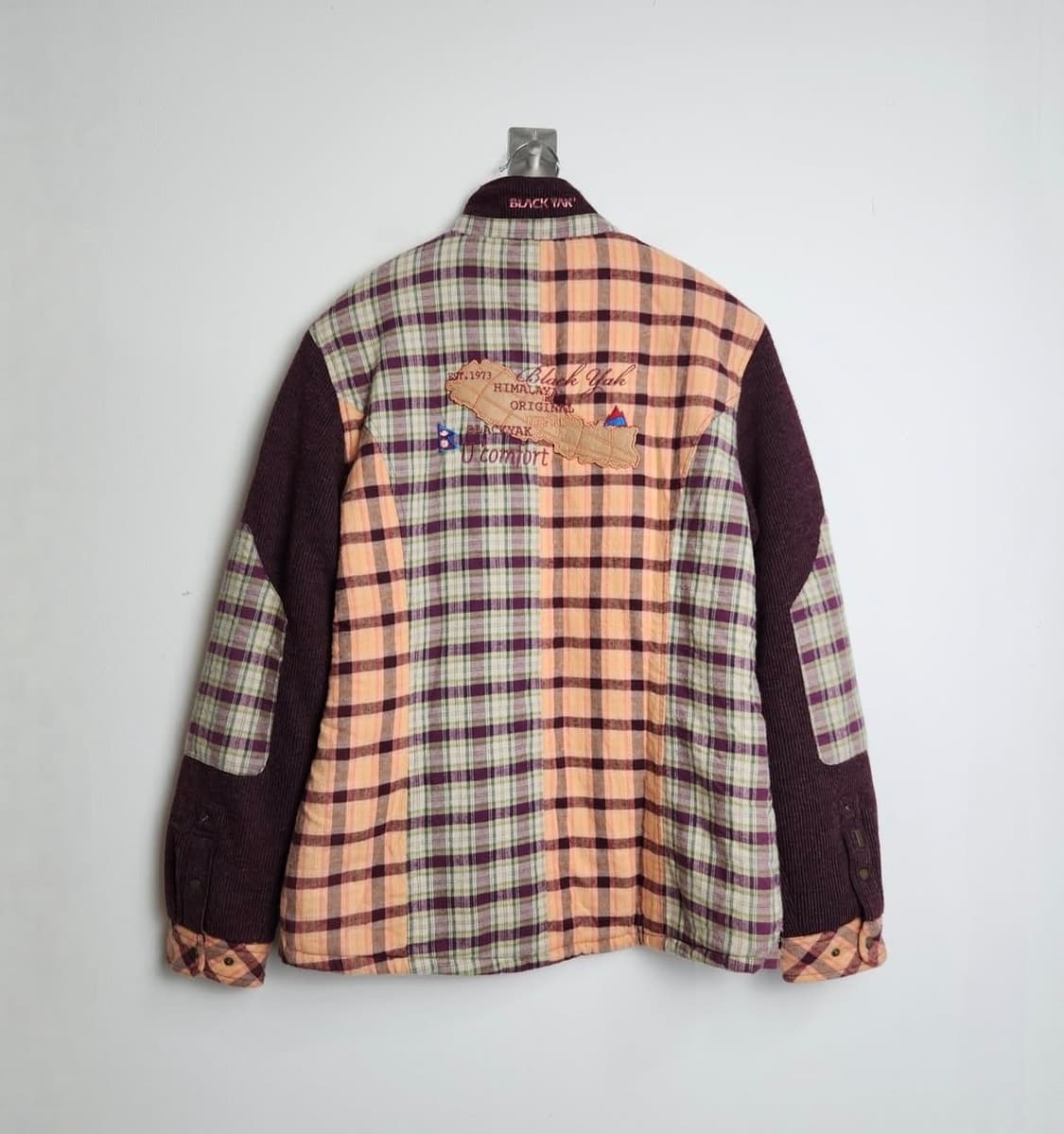 빈티지 체크 집업 자켓 상품이미지2