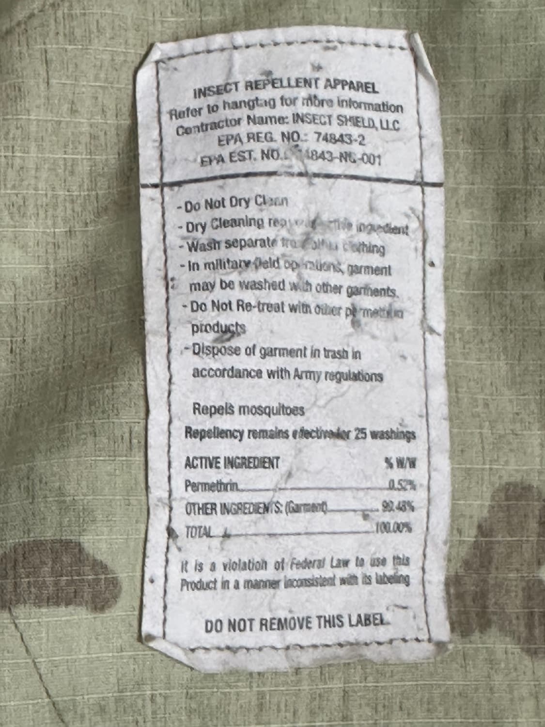 미군 OCP 멀티캠 전투복 상의 (M/R) (L) 상품이미지9