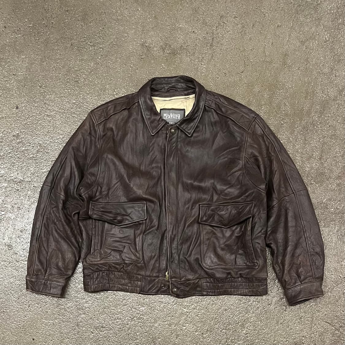 윌슨 레더 A-2 레더 자켓 (110) 상품이미지1