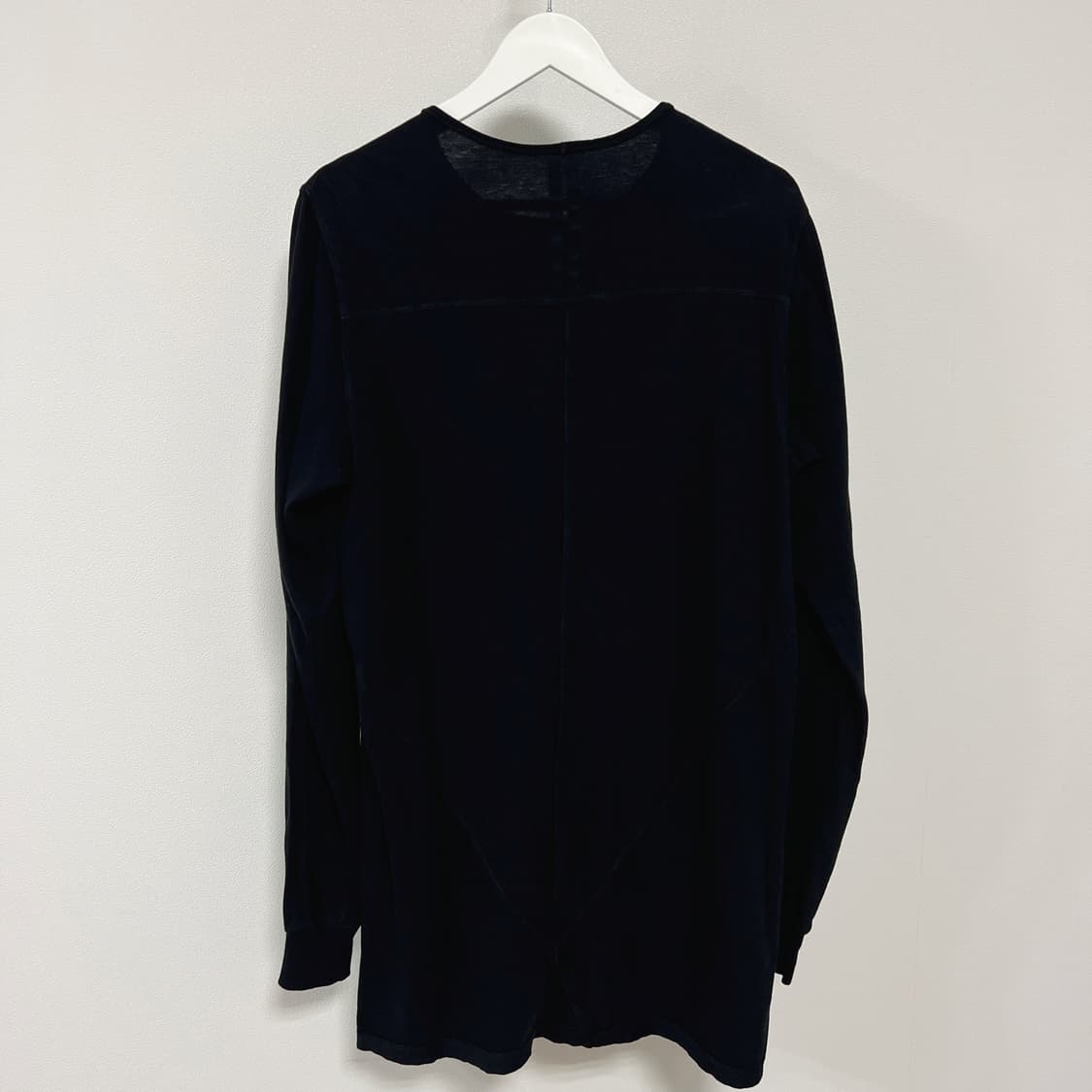 릭오웬스 14SS 다크쉐도우 절개 레벨 긴팔 티셔츠 롱슬리브 블랙 상품이미지4