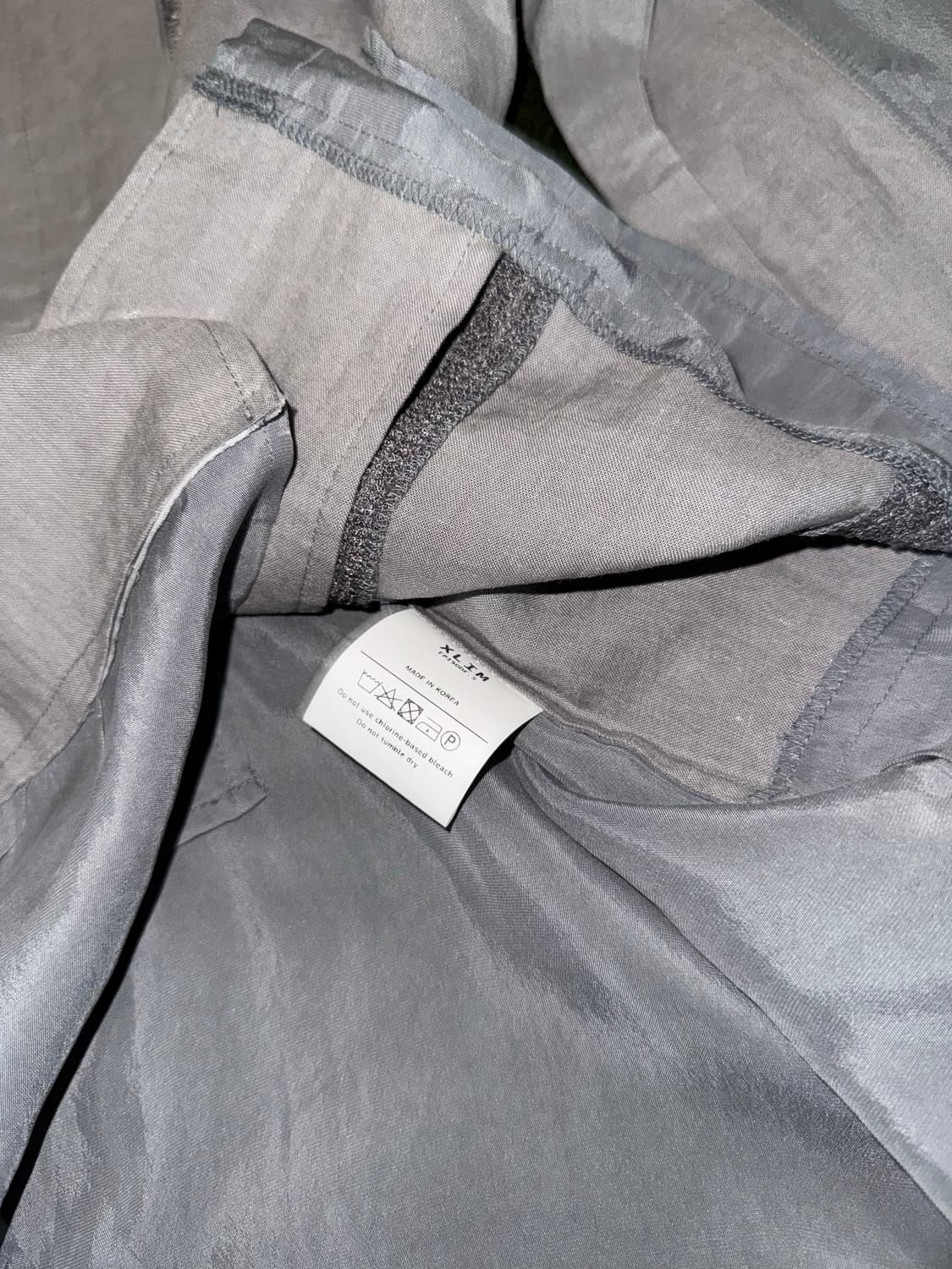 [3] XLIM 엑슬림 EP.5 01 큐프라 릴렉스 핏 셔츠 그레이 상품이미지6