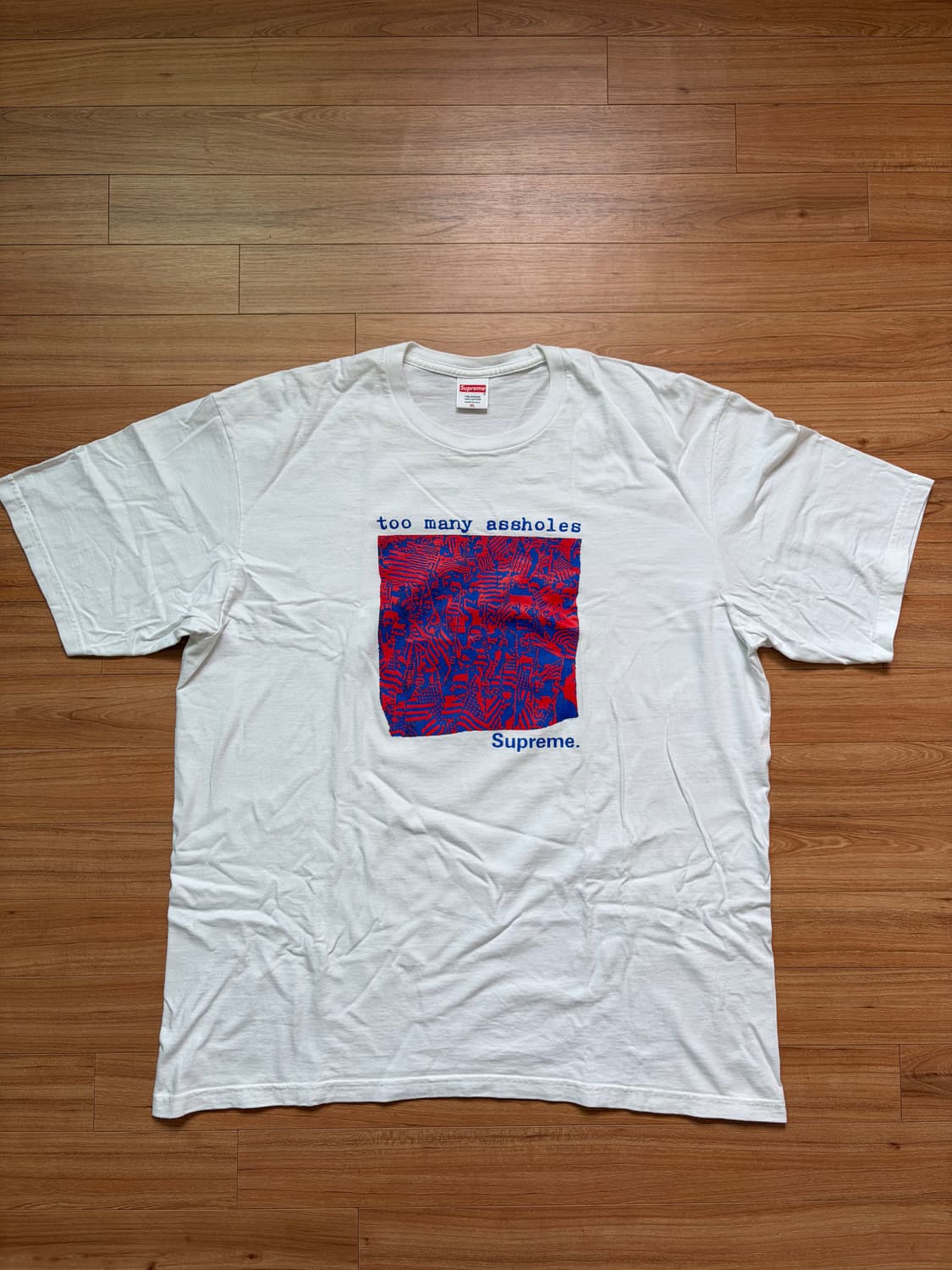 [XL] 슈프림 투 매니 에스홀즈 티셔츠 화이트 상품이미지1