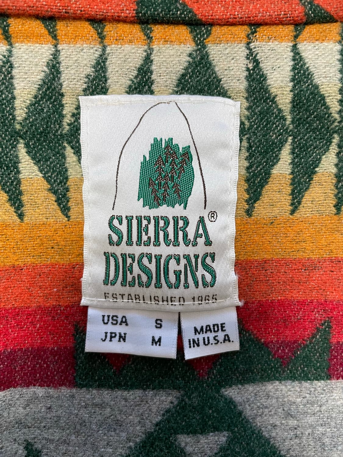 90s Made USA 시에라디자인 X 펜들턴 아즈텍 나바호 마운틴자켓 상품이미지4