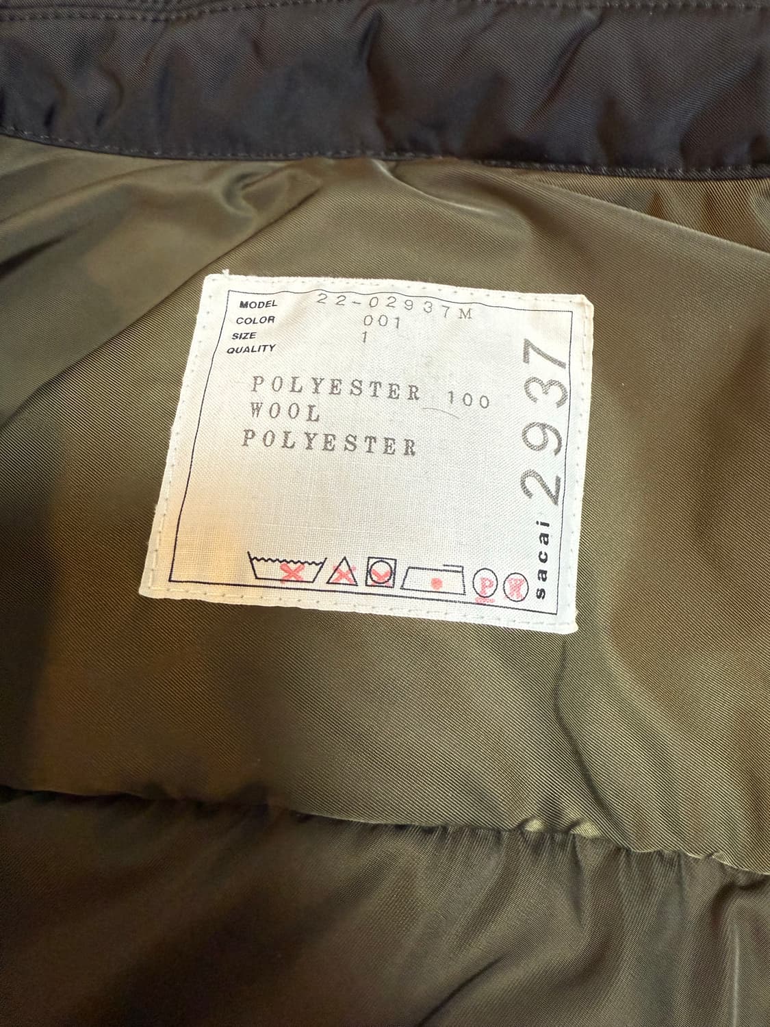 사카이 스포츠 믹스 패디드 셔츠 상품이미지3