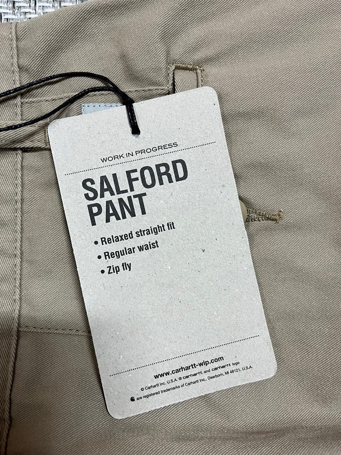 새상품)칼하트WIP 치노팬츠 샐포드 팬츠 상품이미지4